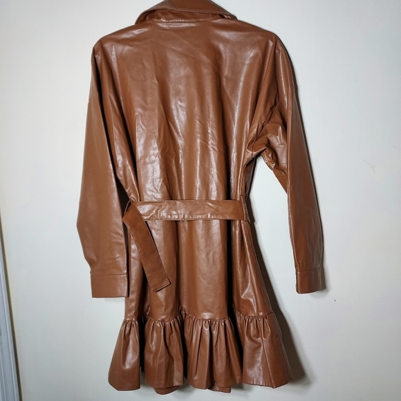ZARA faux leather short dress - Picture 8 of 9